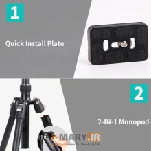 سه پایه دوربین جیماری Jmary KT _325 _NB30 Camera Tripod
